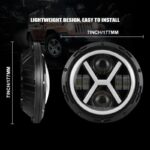 LED Προβολέας Universal 7" 70W – Αδιάβροχος IP68 electronistas.gr