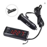 Ψηφιακό Ρολόι / Θερμόμετρο / Βολτόμετρο Αυτοκινήτου 3 Σε 1 12V/24V electronistas.gr