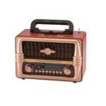 Ρετρό Φορητό Ραδιόφωνο Επαναφορτιζόμενο Με Bluetooth & USB electronistas.gr