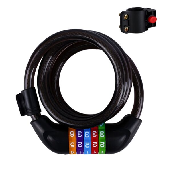 Κλειδαριά Ποδηλάτου / Μοτοσικλέτας Κουλούρα με Κωδικό 12mm x 120cm electronistas.gr