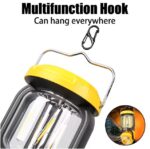 Επαναφορτιζόμενος Ανεμιστήρας & Φως Κάμπινγκ 2 σε 1 USB με Γάντζο electronistas.gr