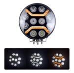 Προβολέας LED Στρογγυλός 8,6″ 12 LED 120W – Offroad Spot / Flood Light electronistas.gr