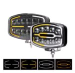 Προβολέας LED Αυτοκινήτου 10″ 10 LED 150W – Λευκό / Πορτοκαλί – IP68 electronistas.gr