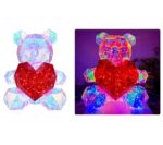 Φωτιστικό LED Αρκουδάκι 30cm με Εφέ Φωτισμού & Κουμπί Ρύθμισης RGB electronistas.gr