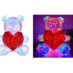 Φωτιστικό LED Αρκουδάκι 30cm με Εφέ Φωτισμού & Κουμπί Ρύθμισης RGB electronistas.gr