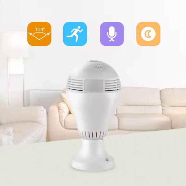 Κρυφή Κάμερα Λάμπα E27 3W Wi-Fi Full HD Με Ανίχνευση Κίνησης electronistas.gr