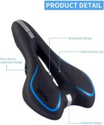 Σέλα Ποδηλάτου με Ενισχυμένο Τζελ & Ανακλαστική Λωρίδα 275x160mm electronistas.gr