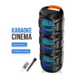 Φορητό Ηχείο 8"x3 με Μικρόφωνο & Τηλεχειριστήριο Bluetooth 5.0 electronistas.gr