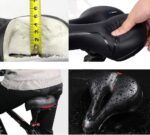 Πλατιά Αντικραδασμική Σέλα Ποδηλάτου 250x200mm με Ανακλαστικό Φως electronistas.gr