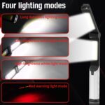 Επαναφορτιζόμενος Σπαστός Φακός LED με Γάντζο & Μαγνήτη electronistas.gr