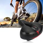 Πλατιά Αντικραδασμική Σέλα Ποδηλάτου 250x200mm με Ανακλαστικό Φως electronistas.gr