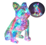 Φωτιστικό LED Σκύλος με Εφέ Φωτισμού & Κουμπί Ρύθμισης RGB 40cm electronistas.gr