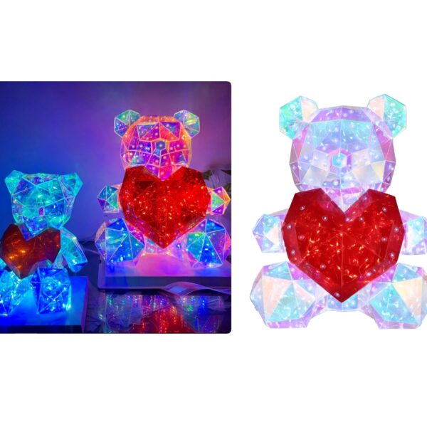 Φωτιστικό LED Αρκουδάκι με Εφέ Φωτισμού & Κουμπί Ρύθμισης 25cm electronistas.gr