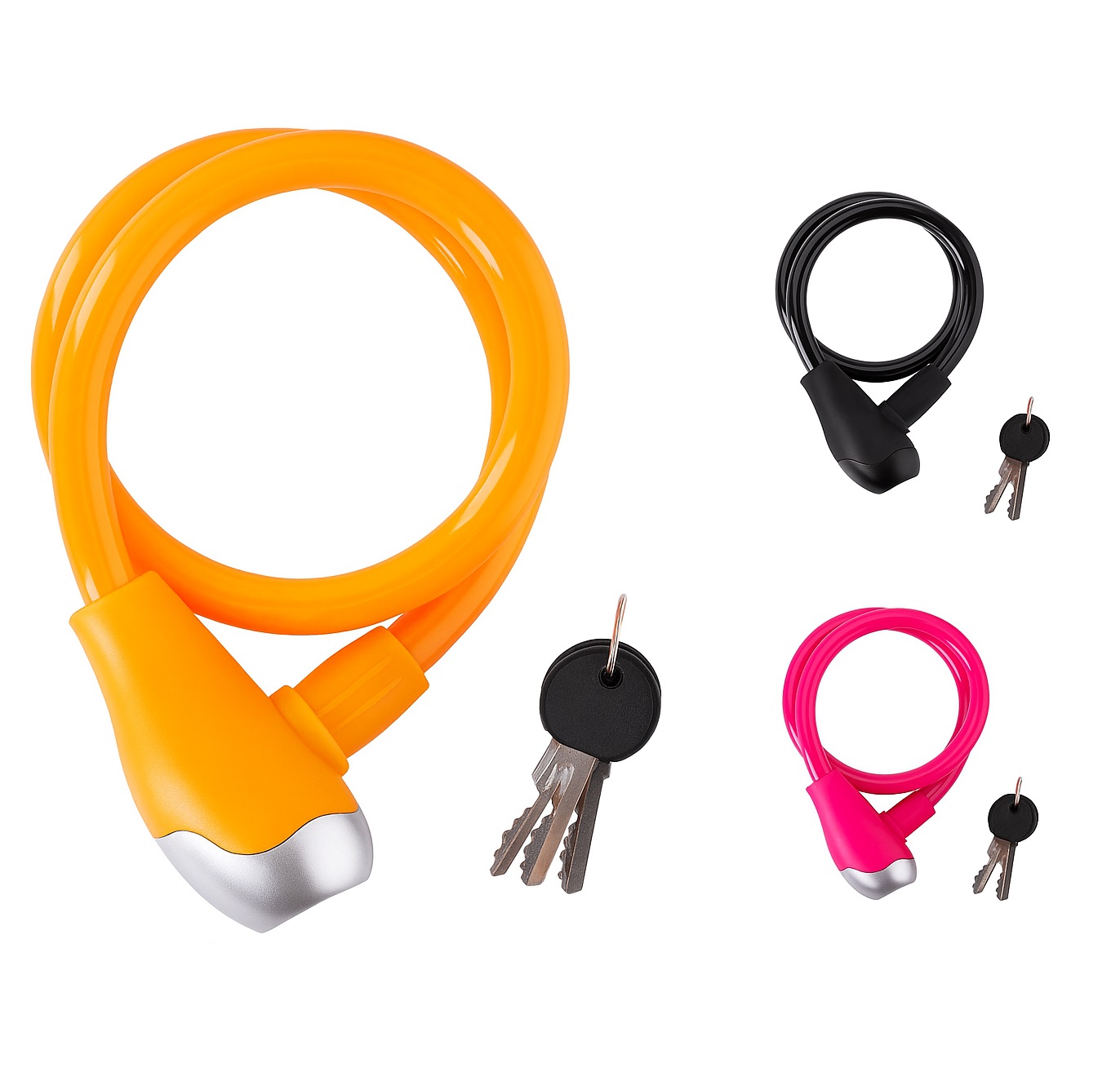 Κλειδαριά Ποδηλάτου με 2 Κλειδιά & Στήριγμα 12mm x 120cm electronistas.gr