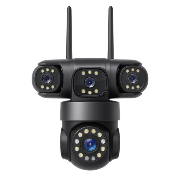 AI Έξυπνη Κάμερα Ασφαλείας 4 Φακών electronistas.gr
