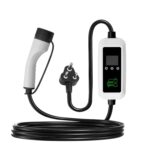 Φορητός Φορτιστής Ηλεκτρικού Οχήματος 16A/3.5KW Μονοφασικός με Τύπου 2 Καλώδιο 5m & LCD Οθόνη electronistas.gr