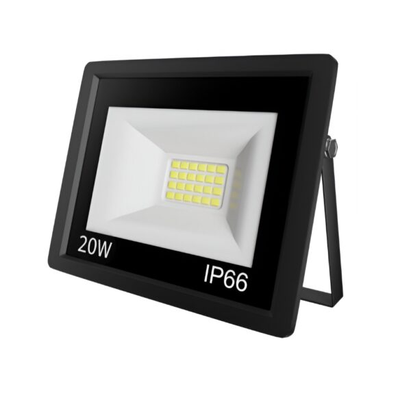 LED Προβολέας Εξωτερικού Χώρου 20W IP66 Ψυχρό Λευκό Φως electronistas.gr