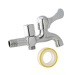 Διπλό Επιτοίχιο Βρυσάκι 13cm με Ταινία Τεφλόν electronistas.gr