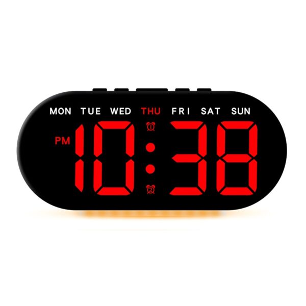 LED Ψηφιακό Ρολόι Ξυπνητήρι με Ένδειξη Ημέρας electronistas.gr