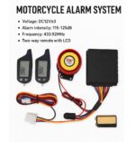 Σύστημα Συναγερμού 2 Κατευθύνσεων Μοτοσικλέτας με 2 Τηλεχειριστήρια LCD electronistas.gr