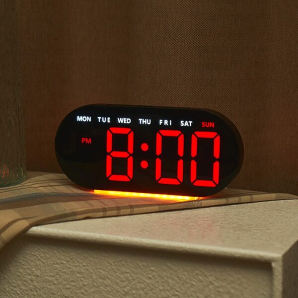 LED Ψηφιακό Ρολόι Ξυπνητήρι με Ένδειξη Ημέρας electronistas.gr