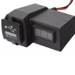 Φορτιστής Αυτοκινήτου με Βολτόμετρο & Θύρα USB – 6-24V electronistas.gr