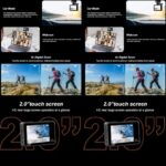 Μίνι Κάμερα Δράσης 4K/30FPS 20MP με Διπλή Οθόνη & Αδιάβροχη Θήκη electronistas.gr