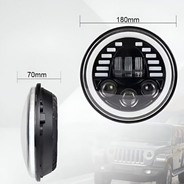 Προβολέας Αυτοκινήτου 7" 12V-80V electronistas.gr