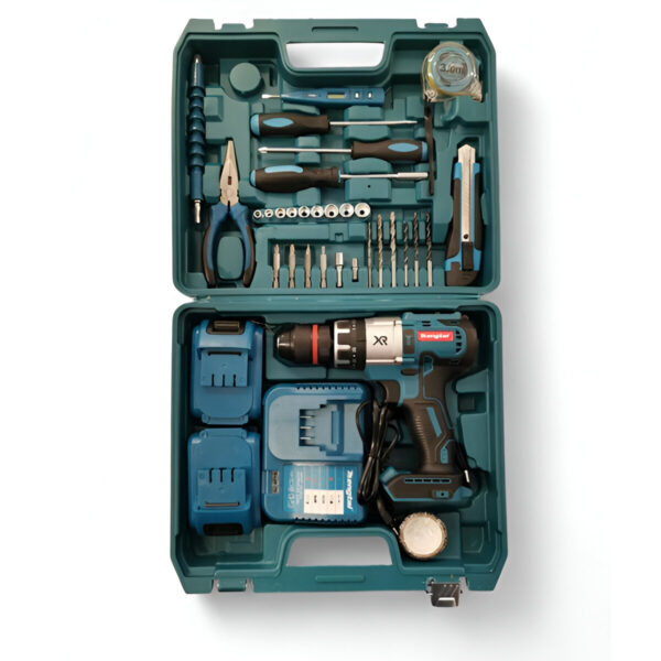 Kρουστικό Δράπανο 18V με 2 Μπαταρίες & Φορτιστή – 13mm / 1800rpm electronistas.gr