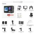 Μίνι Κάμερα Δράσης 4K/30FPS 20MP με Διπλή Οθόνη & Αδιάβροχη Θήκη electronistas.gr