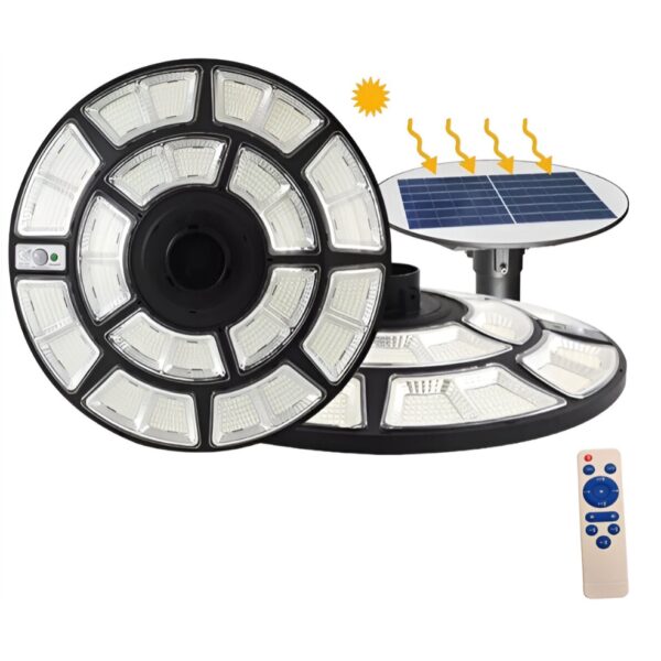 Ηλιακό Φωτιστικό Δρόμου 1200W Αδιάβροχο IP66 με Τηλεχειριστήριο electronistas.gr