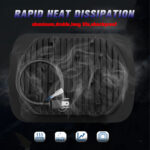 LED Προβολέας Εργασίας 45W 7″ με Διπλά Κεντρικά “Μάτια” & 24 Περιμετρικά LED electronistas.gr