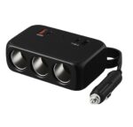 Φορτιστής Αυτοκινήτου Με 3 Υποδοχές Αναπτήρα electronistas.gr