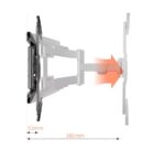 Επιτοίχια Βάση Τηλεόρασης 40″-80″ με Κλίση & Περιστροφή – Έως 45,5kg electronistas.gr