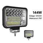 Προβολέας Εργασίας LED 144W 12/24V Με 2 Σκάλες electronistas.gr