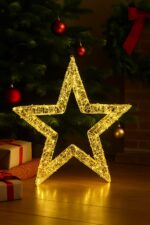 Χριστουγεννιάτικο Διακοσμητικό Αστέρι 45cm 800 LED Θερμό Λευκό electronistas.gr