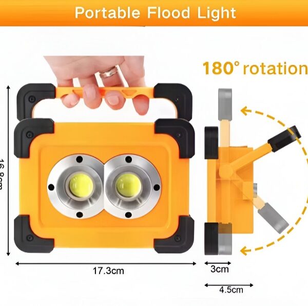 LED Φορητή Ηλιακή Λάμπα Εργασίας electronistas.gr