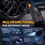 Φορητή Ψηφιακή Τρόμπα Αυτοκινήτου 50W – 7.4V | 4000mAh | 18L/min electronistas.gr