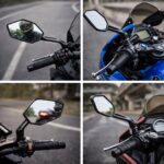 Καθρέφτες Τιμονιού Μοτοσικλέτας Ρυθμιζόμενοι Universal Μαύροι electronistas.gr