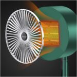 Φορητό Επιτραπέζιο Αερόθερμο Ρεύματος 600W με Ρυθμιζόμενο Ύψος & Περιστροφή 180° electronistas.gr