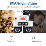 WiFi Κάμερα Παρακολούθησης με Τριπλό Φακό & Νυχτερινή Όραση electronistas.gr