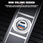 Φορτιστής Αυτοκινήτου 100W Γρήγορης Φόρτισης Με USB & Type-C electronistas.gr