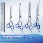 Σετ 5τμχ Ψαλιδιών για Καλλωπισμό Κατοικιδίων με Θήκη electronistas.gr