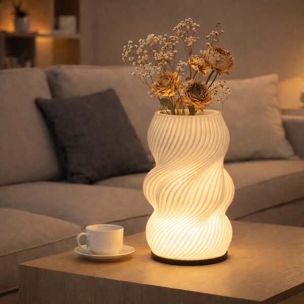 Φωτιστικό Led – Βάζο 3D Με Ρύθμιση Φωτεινότητας electronistas.gr