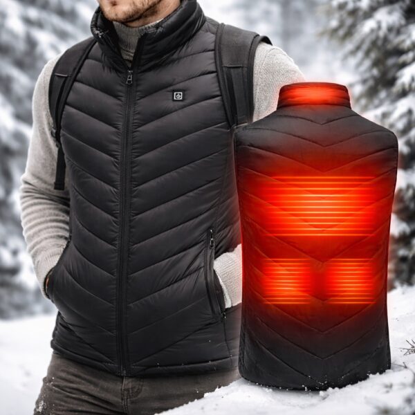 Θερμαινόμενο Γιλέκο Με USB – Μαύρο (3Xl / 4Xl) electronistas.gr