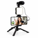 Τρίποδο με Φωτισμό & Μικρόφωνο για Κινητό electronistas.gr