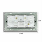 Διπλή Εντοιχιζόμενη Πρίζα με 2 Θύρες USB Type-C & Διακόπτες electronistas.gr