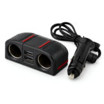 Φορτιστής Αυτοκινήτου με 2 Υποδοχές Αναπτήρα & 2 Θύρες USB electronistas.gr