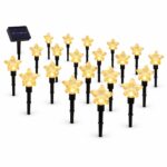 Ηλιακά Αστεράκια LED με Πάνελ & Θερμό Φως – 20 LED electronistas.gr