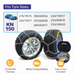Σετ 2τμχ Αλυσίδες Χιονιού από Ατσάλι KN150 12mm electronistas.gr